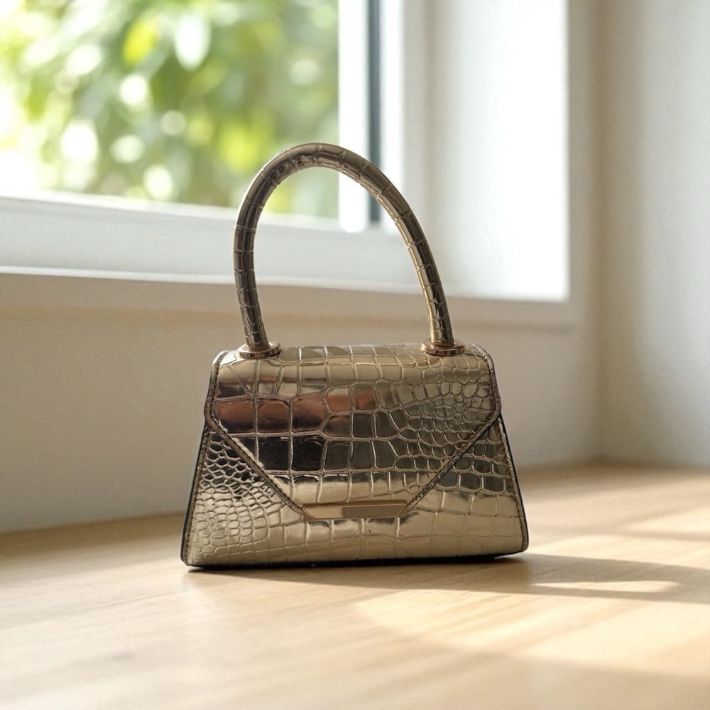 Aldo Gold Mini Bag with Luxurious Finish